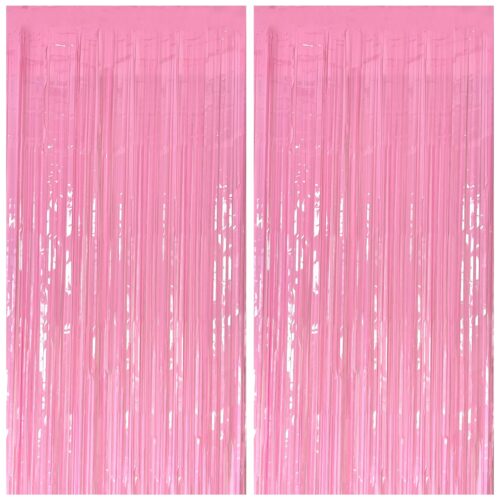 This metallic tinsel door curtain is made of premium shiny aluminum foil with rich color options (silver, pink, hot pink, purple, rose gold, etc.), excellent drape and sparkling effect, perfect for parties, weddings and festive decor to create a dreamy atmosphere. We can customize colors, sizes, packaging and logo printing based on your needs, supporting small batch B2B wholesale.