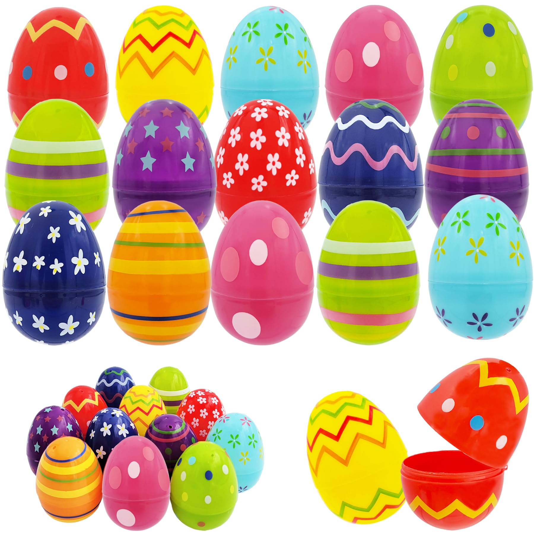 Plastic Eggs Manufacturer - Hinged Fillable Plastic Easter Eggs for Egg Hunt & Surprise Gifts