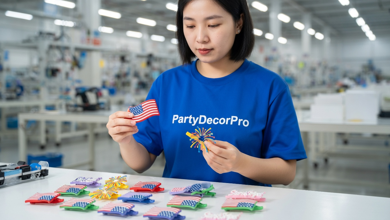 4th of july hair clips Manufacturing Process 