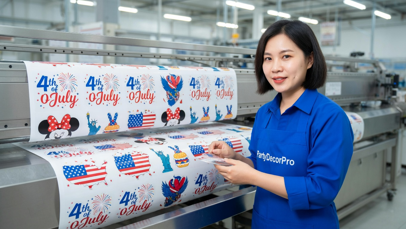 4th of july temporary tattoos Manufacturing Process 
