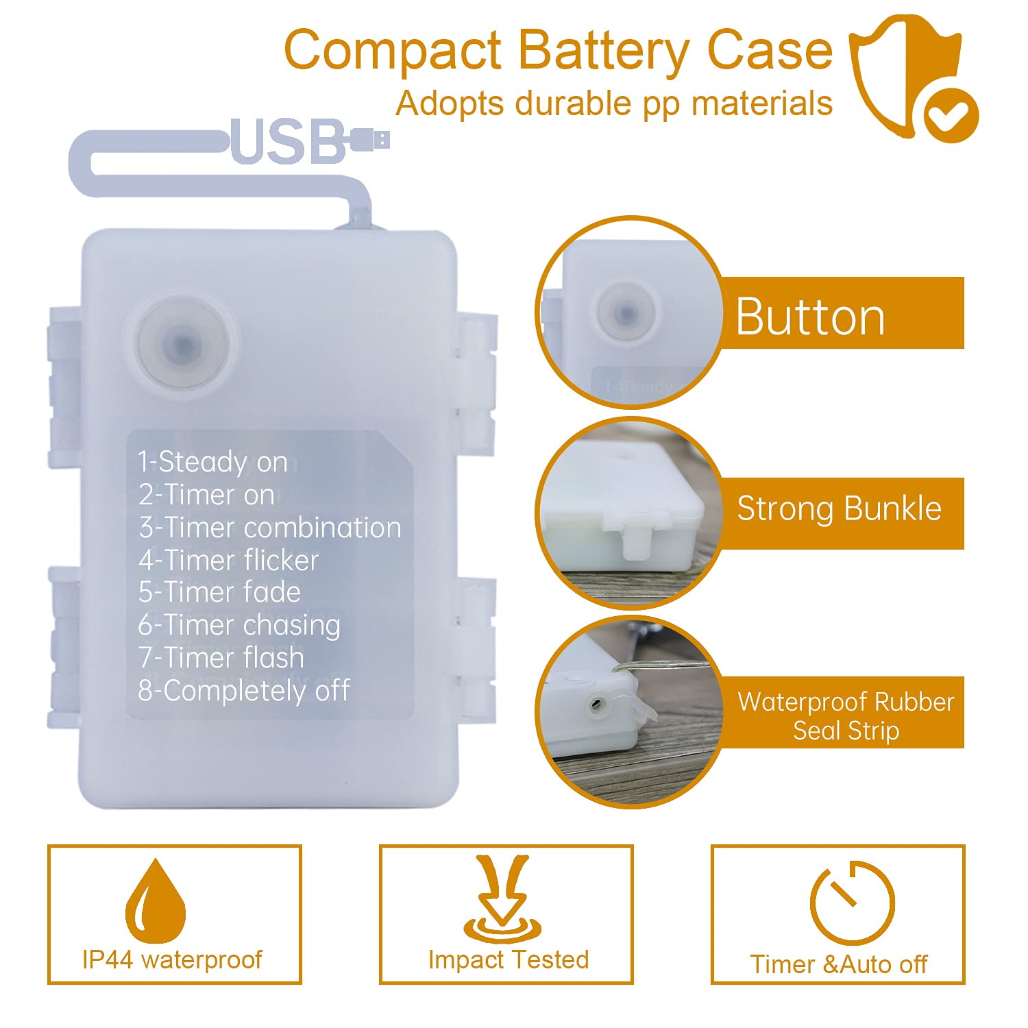 String Lights Factory - Father's Day Beer Mug LED String Lights with Remote - Image 5