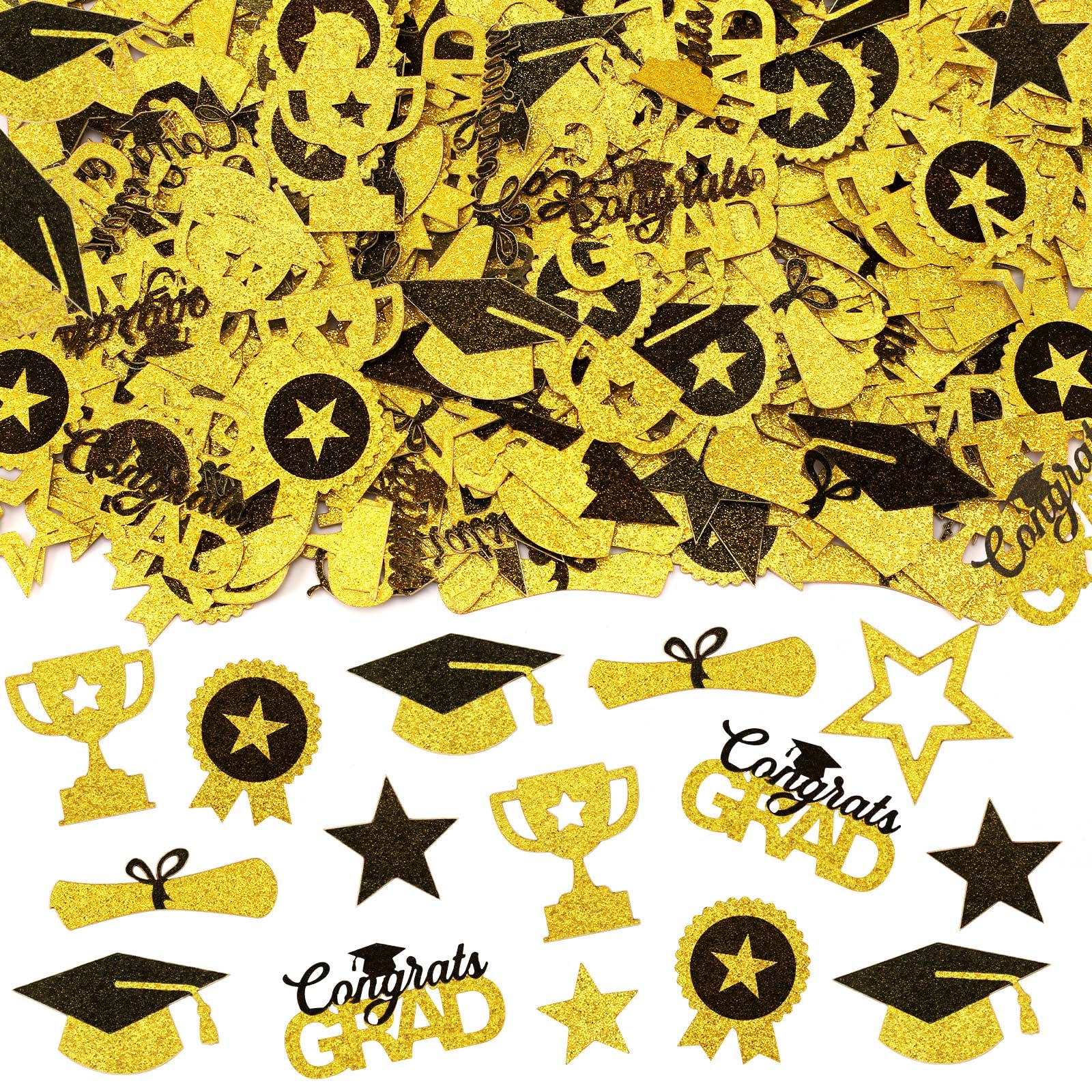 Black And Gold Confetti