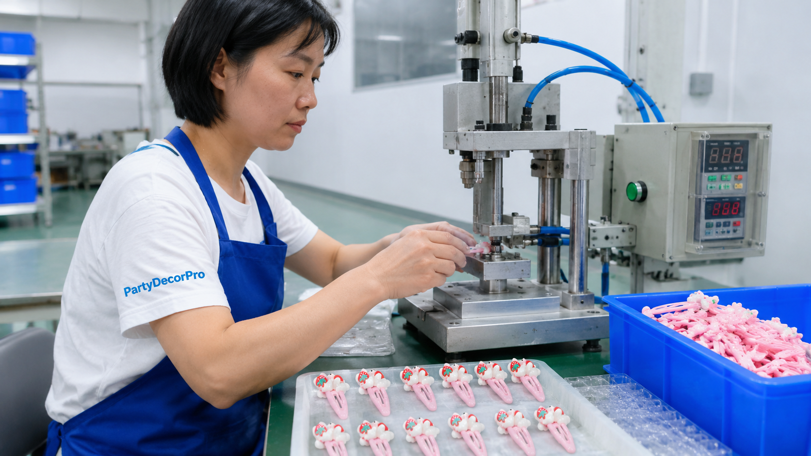 cute hair barrettes Manufacturing Process 