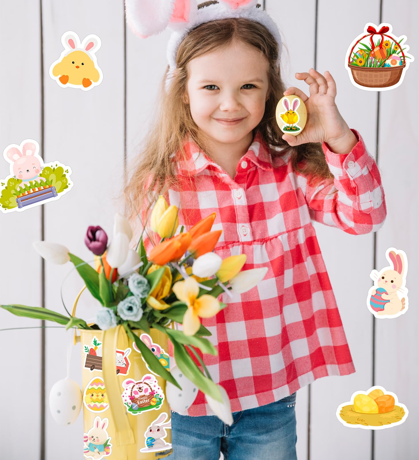 Sticker Factory - Waterproof Easter Bunny & Egg Stickers for Kids Crafts - Image 4