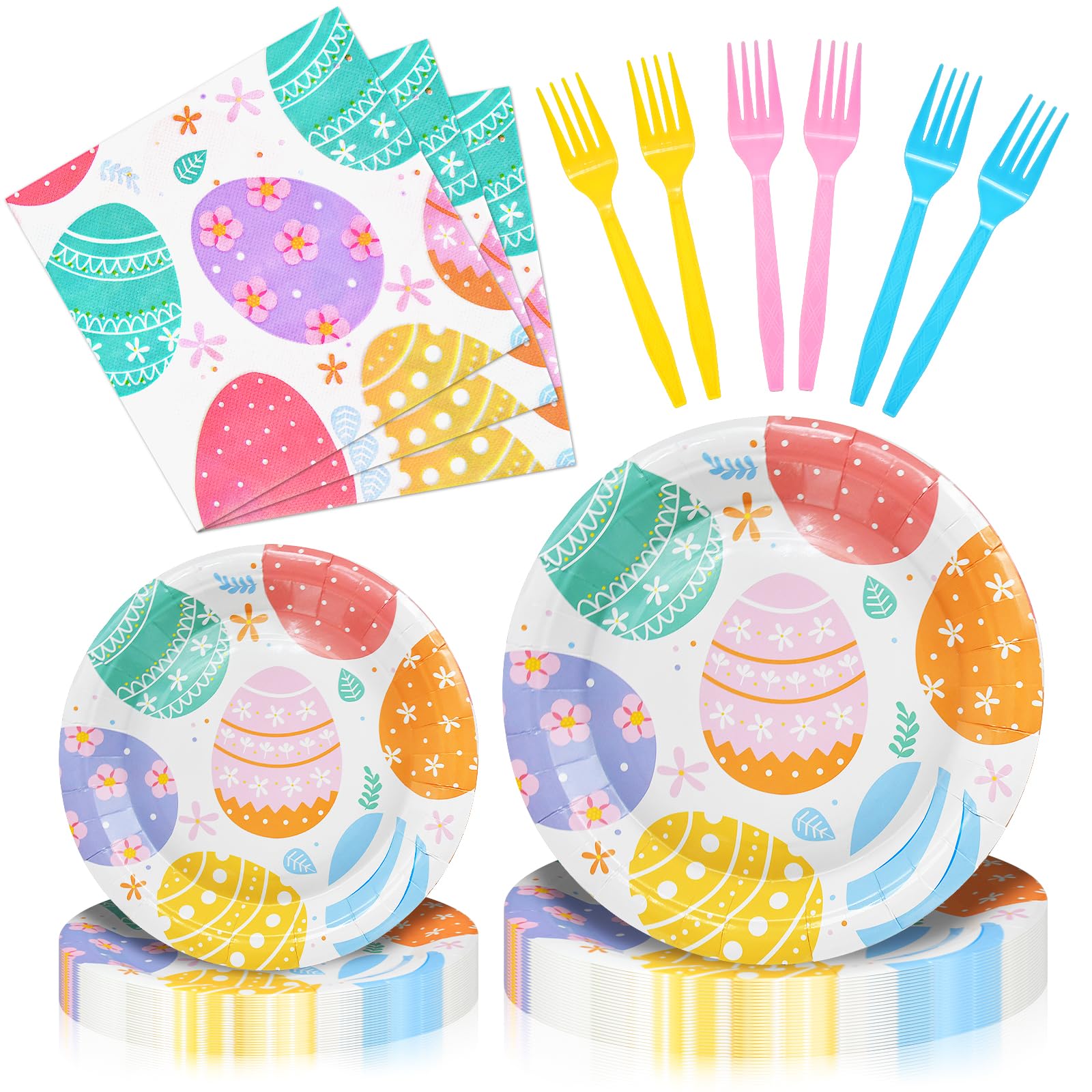 Wholesale Party Tableware Factory - Easter Disposable Plates and Forks Set