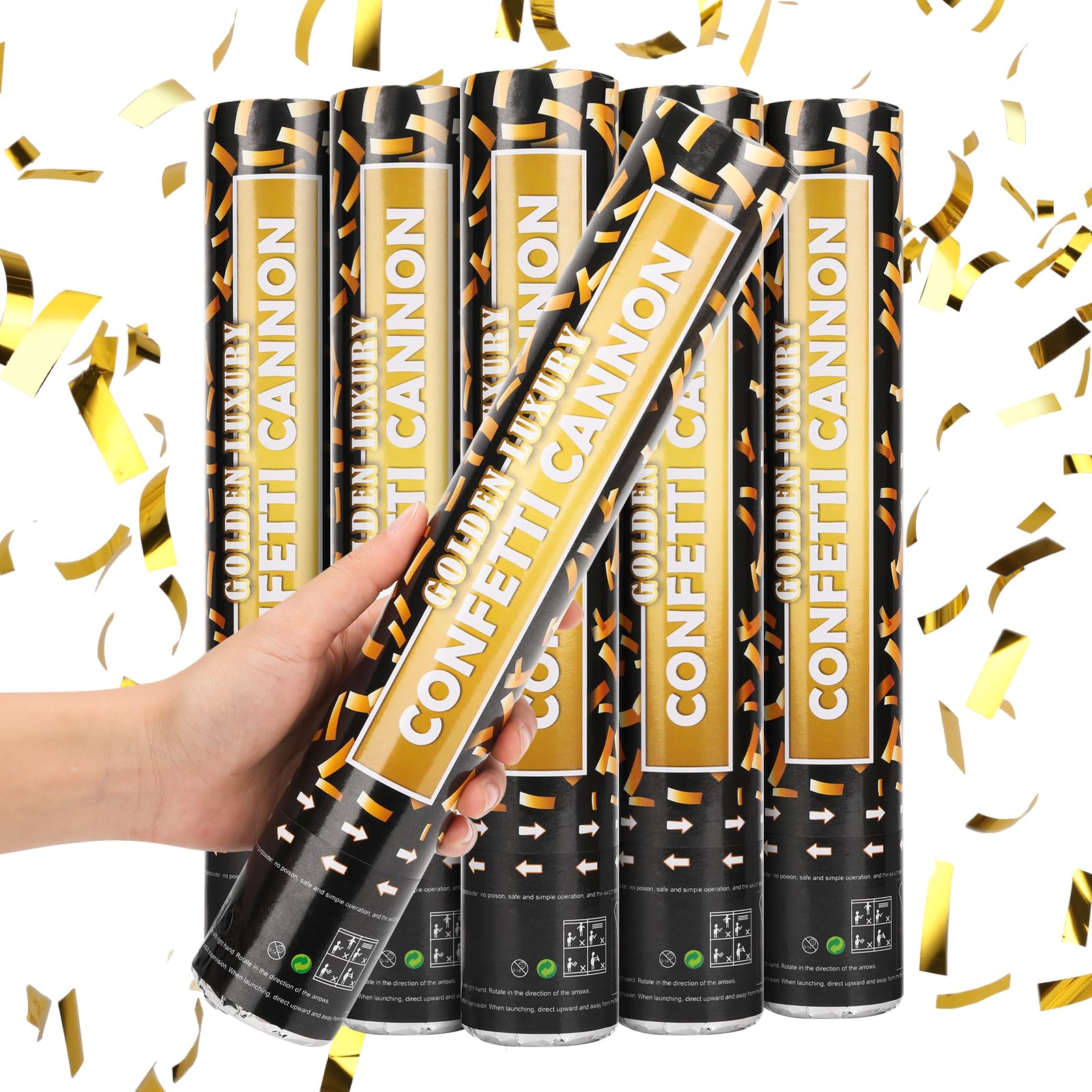 Wholesale OEM Confetti Cannons - 12 Inch Party Poppers for Celebrations