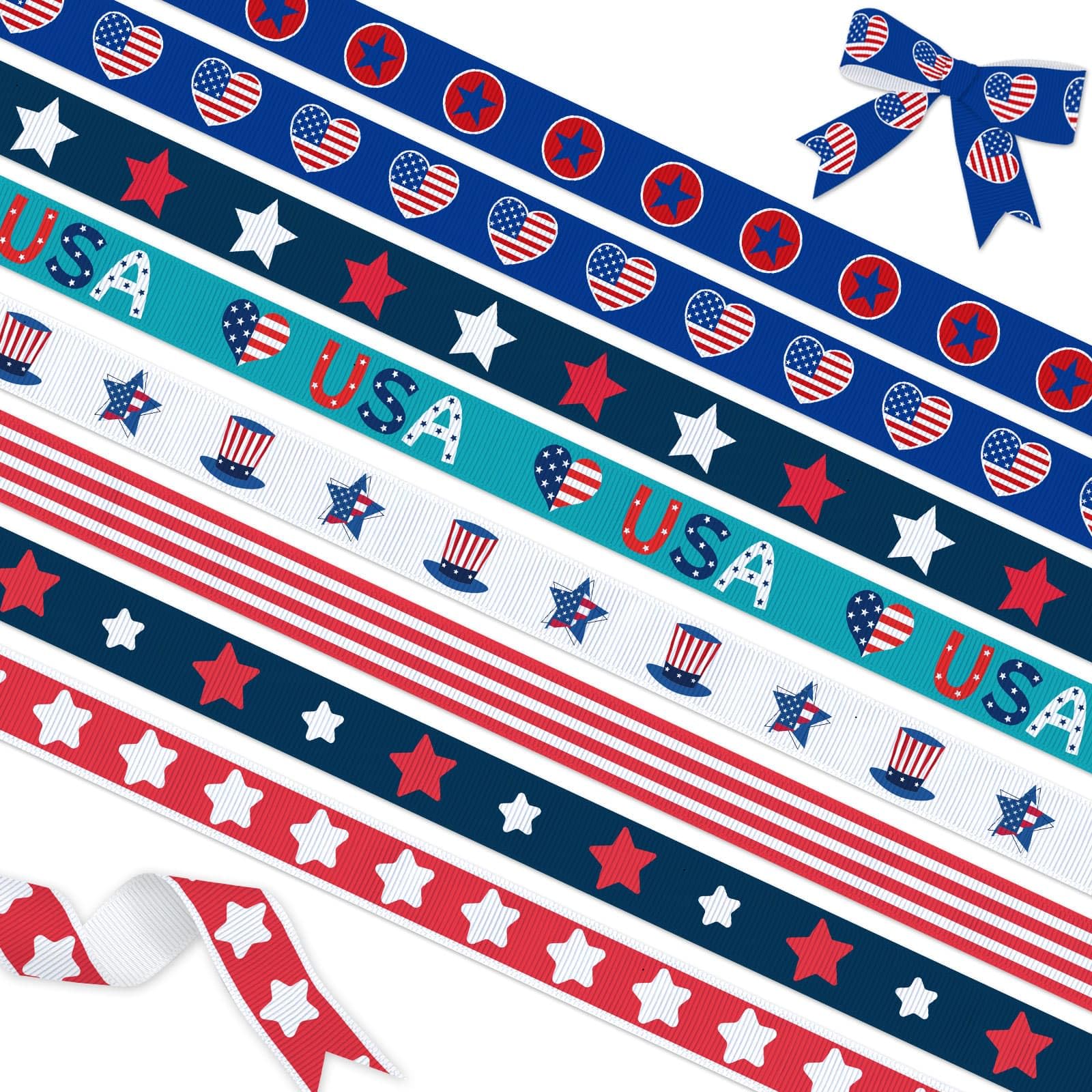 Grosgrain Ribbon Manufacturer - Patriotic Grosgrain Ribbon for Crafts & Wreaths - Image 2