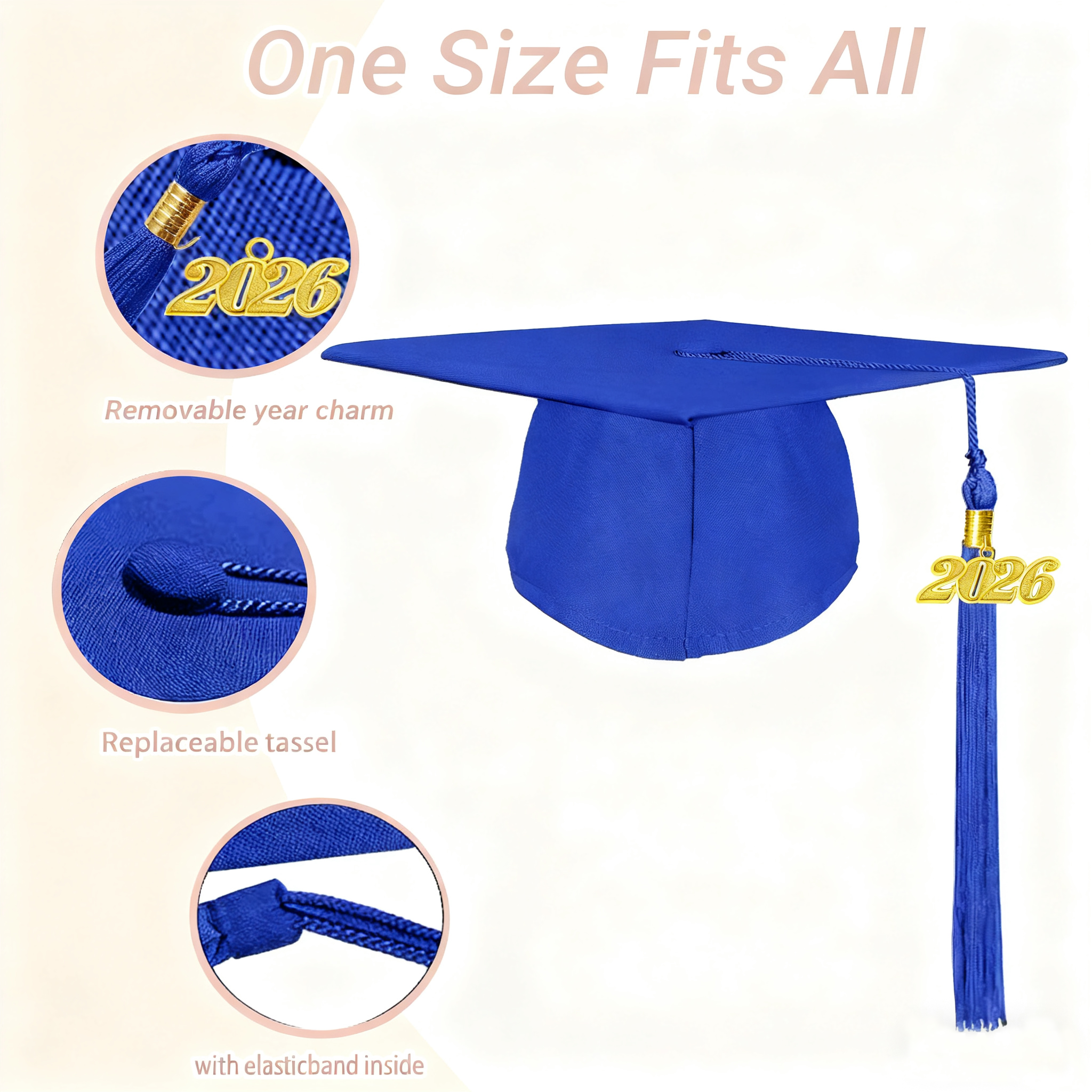 B2B Graduation Gown Wholesale Unisex Matte Cap And Gown 2026 with Tassel Set OEM Custom Manufacturer - Image 3