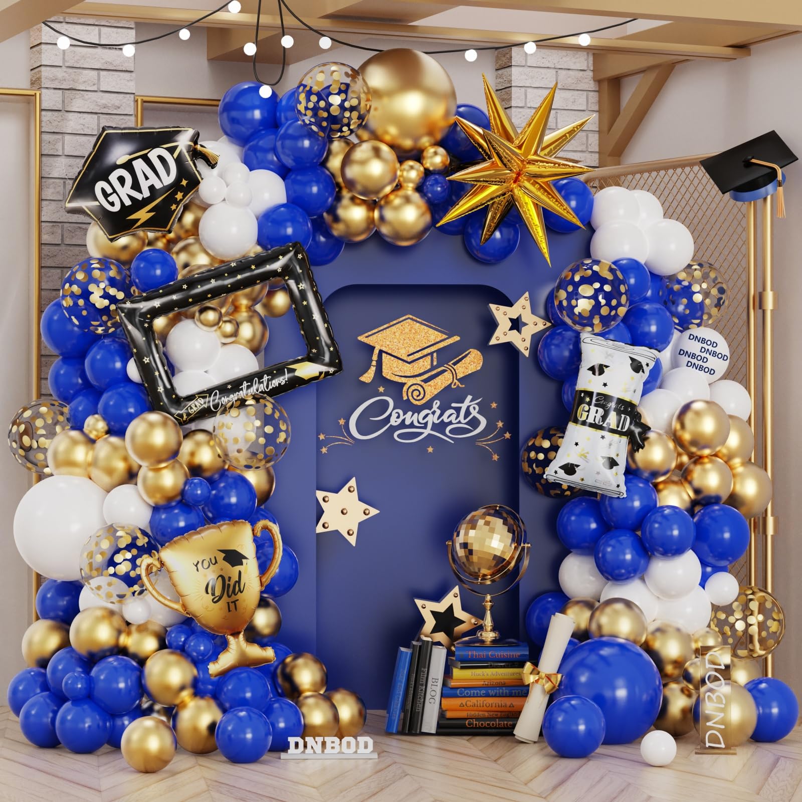 Graduation Balloon Manufacturer OEM Graduation Balloon Kit - Custom Wholesale Arch with Stars & Diploma