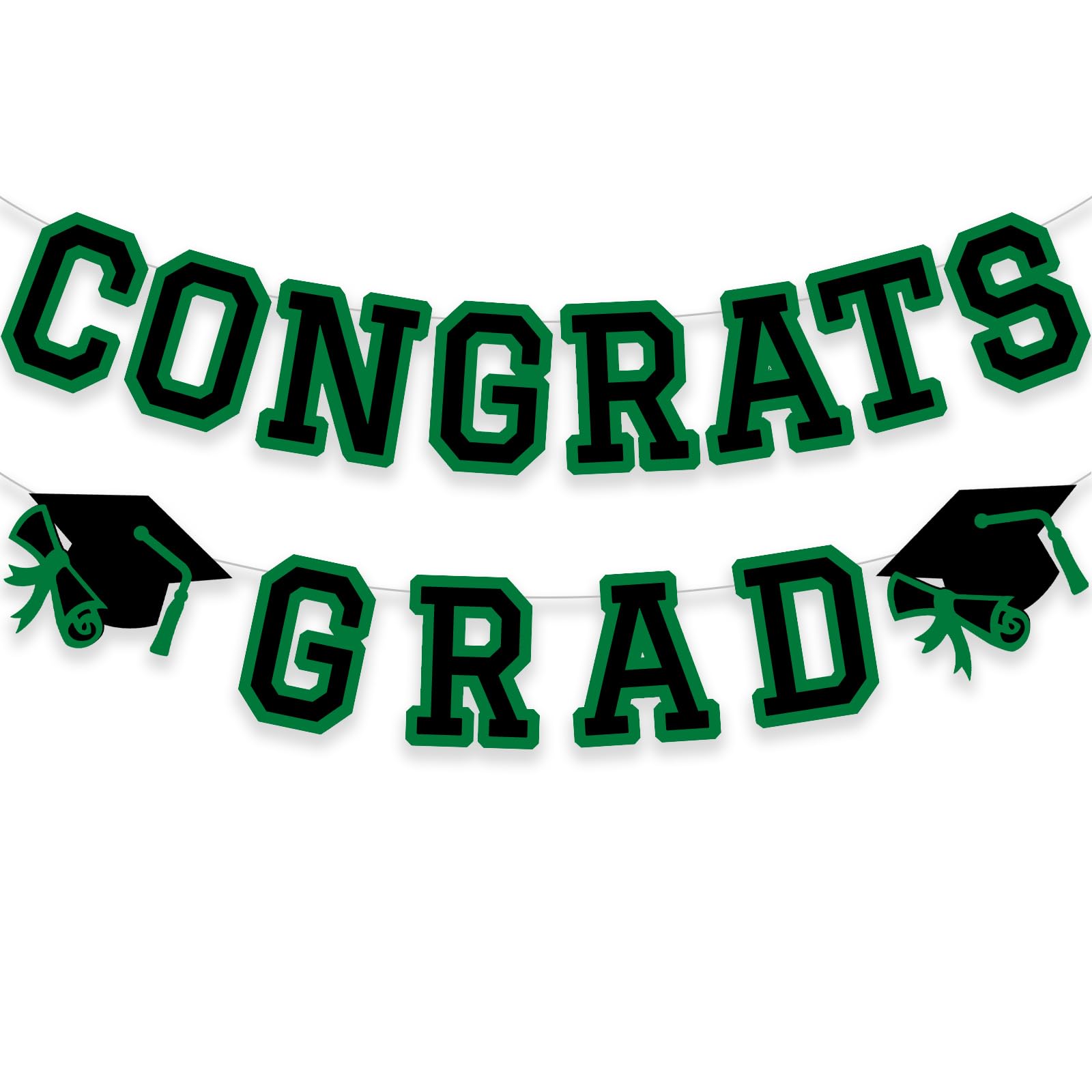 B2B Wholesale Congrats Grad Banner - Graduation Party Hanging Garland Decor