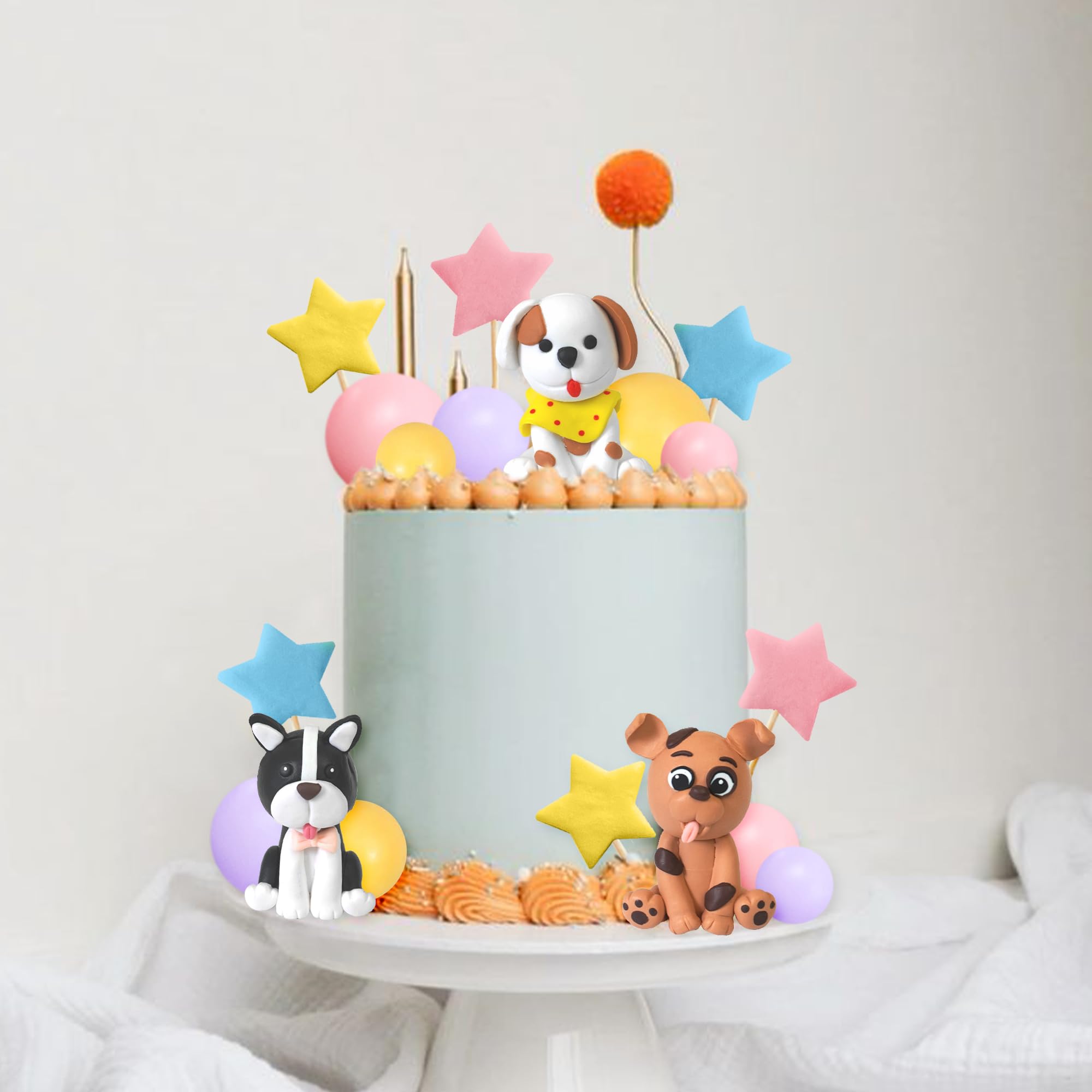 Cake Topper Manufacturer Custom Puppy Dog Clay Figurines Set - Image 5