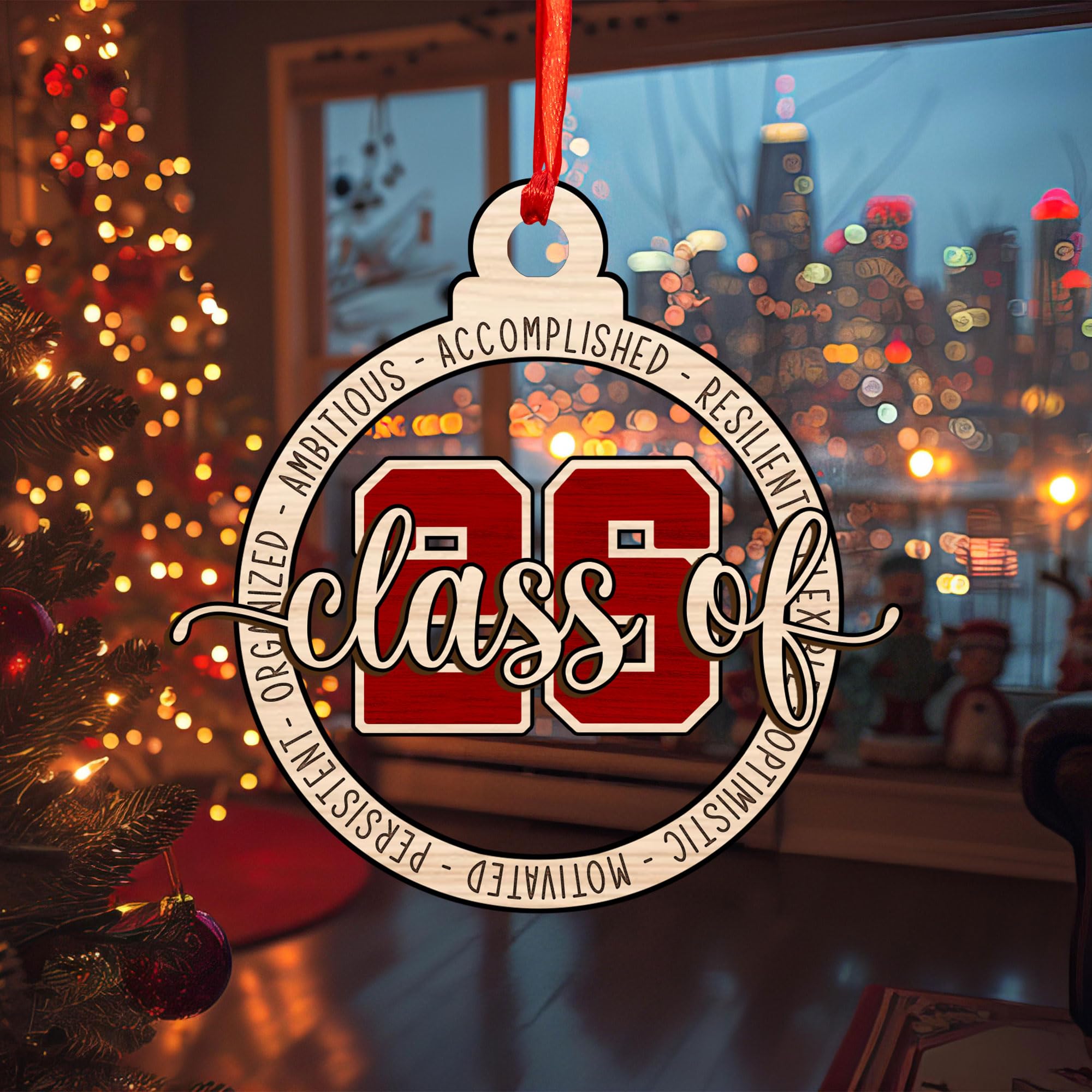 Custom Graduation Ornaments Manufacturer - Class of 2026 Wooden Keepsake - Image 3