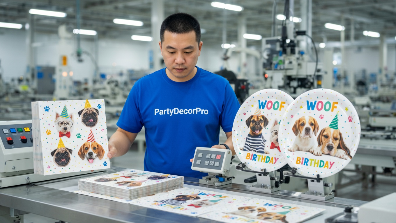 animal birthday tableware Manufacturing Process 