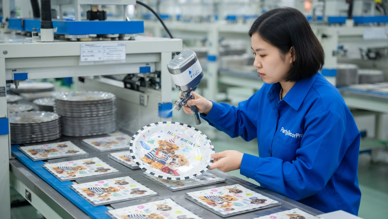 animal birthday tableware Manufacturing Process 