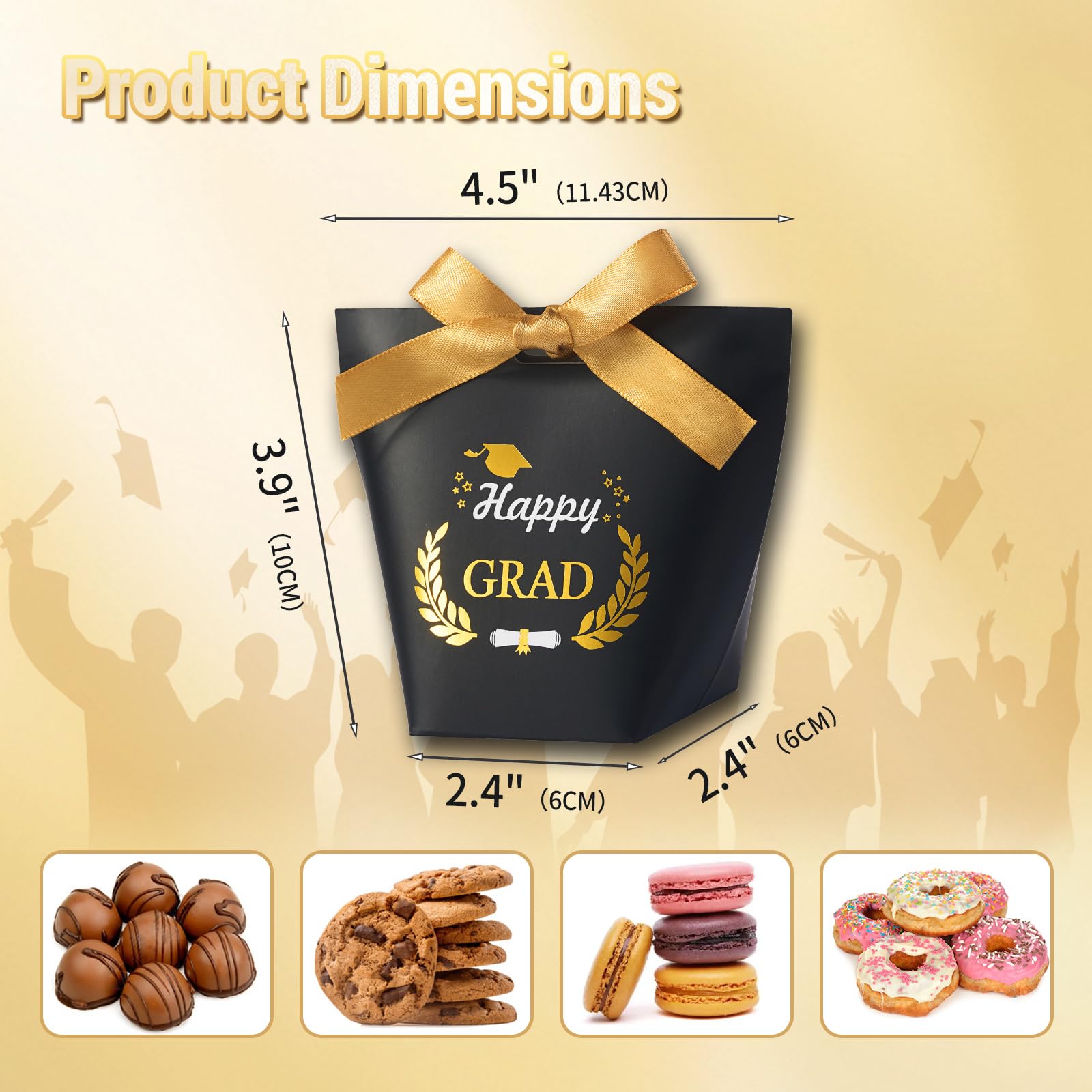 OEM Custom Graduation Cap Gift Boxes for Class of 2026 Party Favors - Image 3