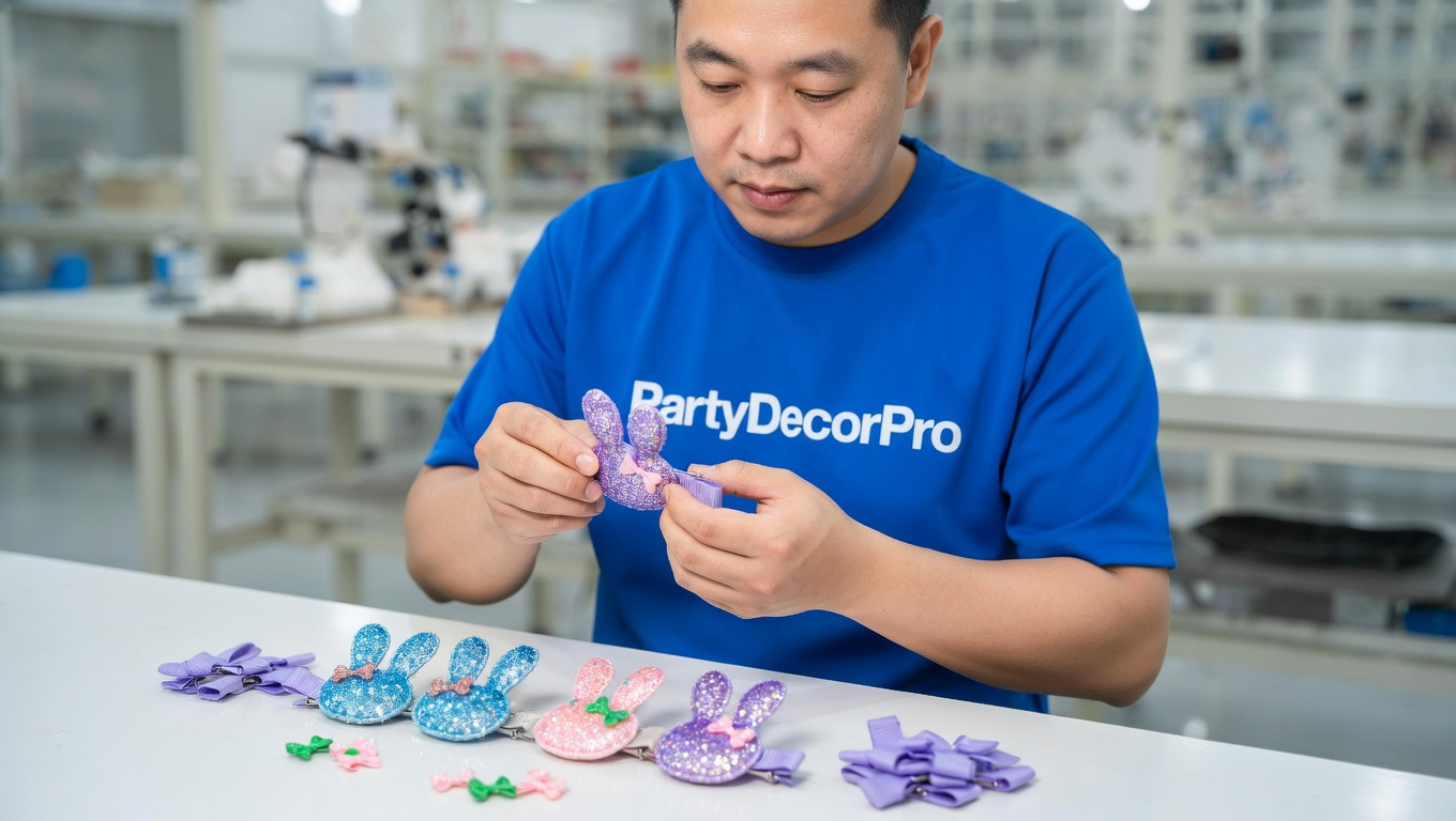 bling hair clips Manufacturing Process 