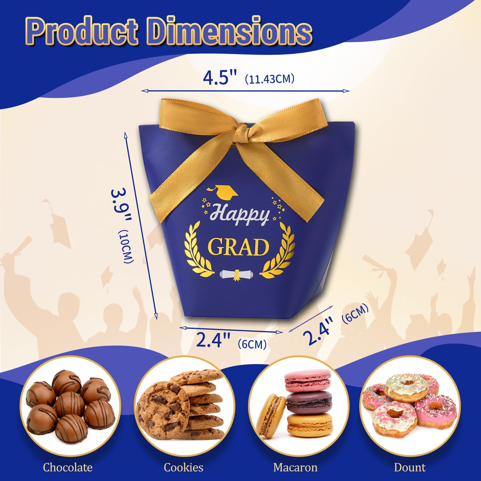 OEM Custom Graduation Cap Gift Boxes for Class of 2026 Party Favors - Image 7