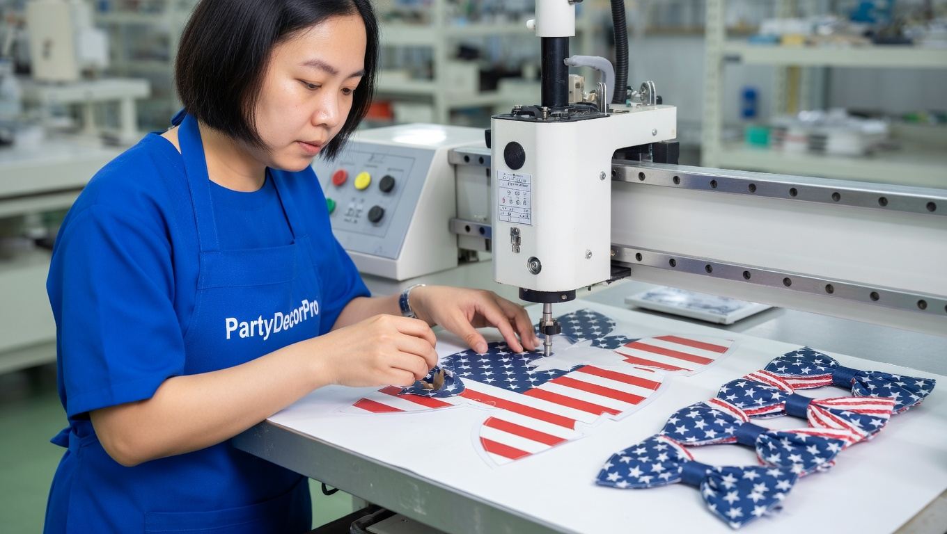 blue bow hair clip Manufacturing Process