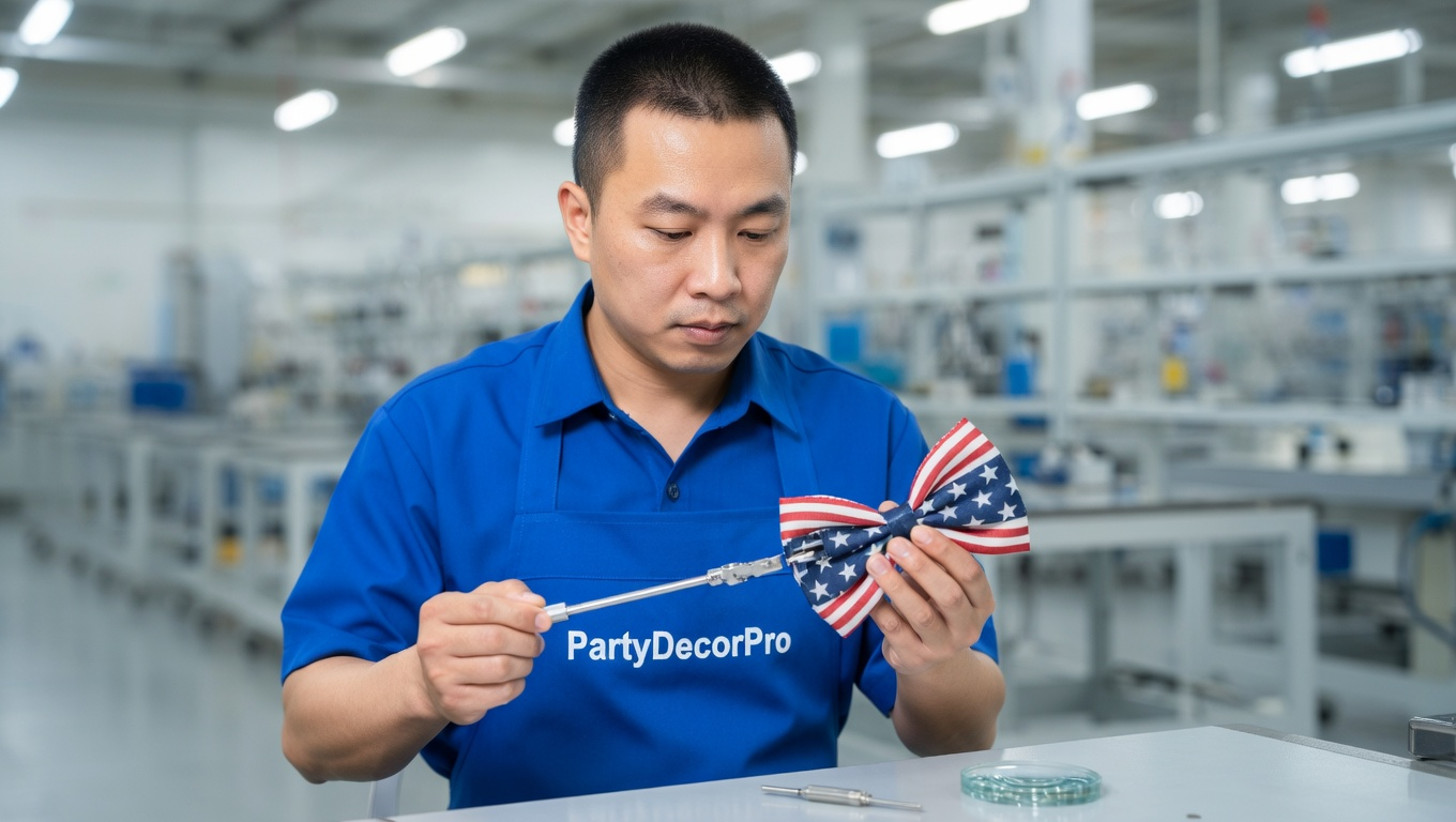 blue bow hair clip Manufacturing Process