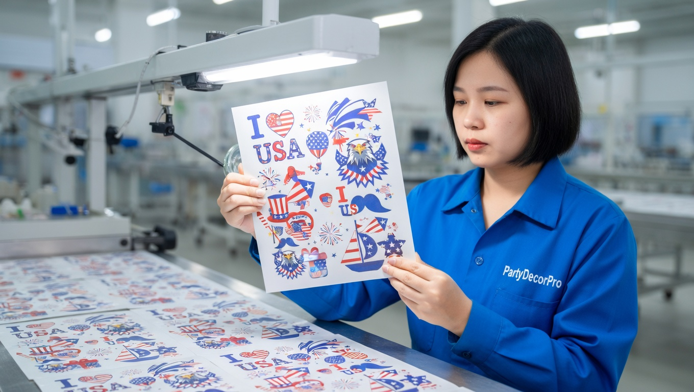 fourth of july temporary tattoos Manufacturing Process 
