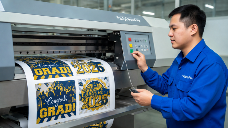 graduation party decoration Manufacturing Process 