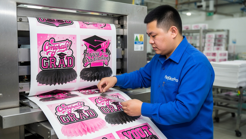 graduation table decor Manufacturing Process 