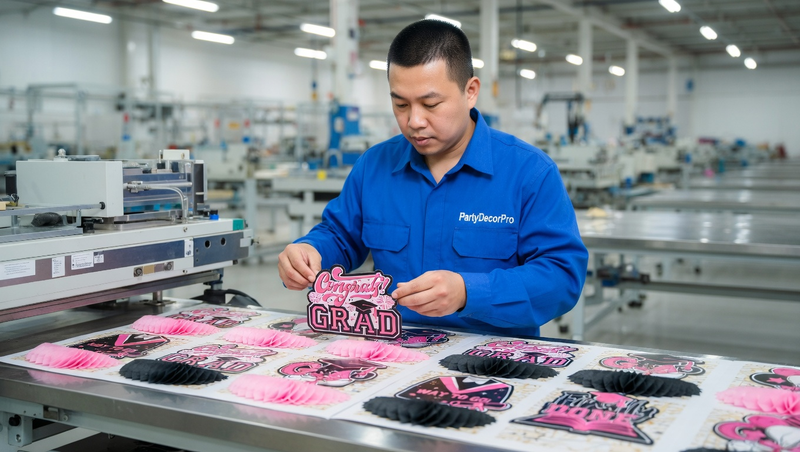 graduation table decor Manufacturing Process 