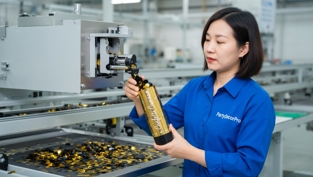 handheld confetti cannon Manufacturing Process 