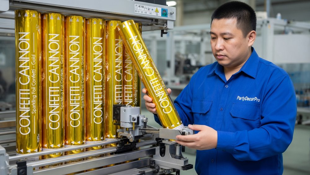 party confetti poppers Manufacturing Process 