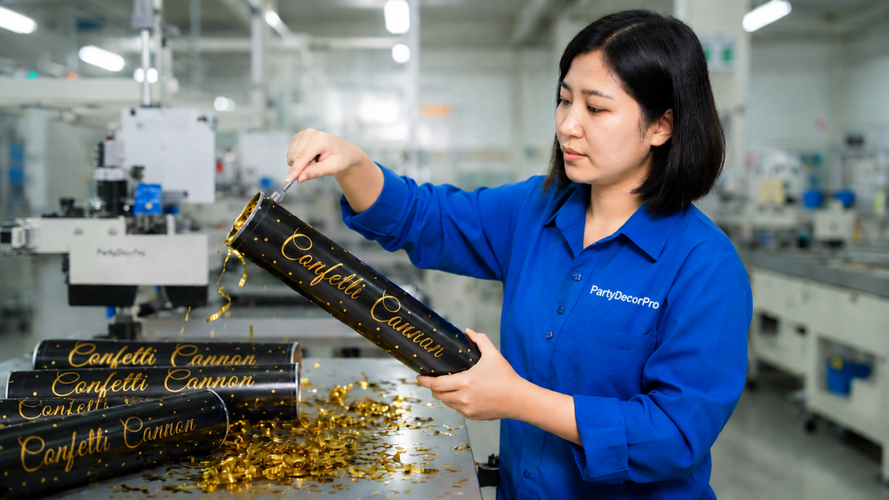 party confetti poppers Manufacturing Process 