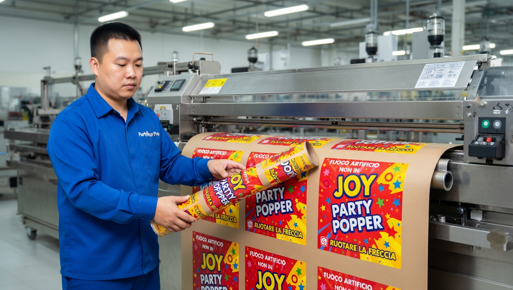 party popper Manufacturing Process 