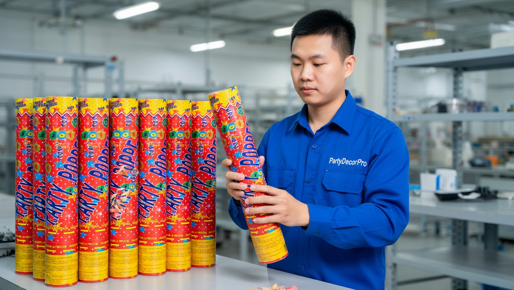 party popper Manufacturing Process 