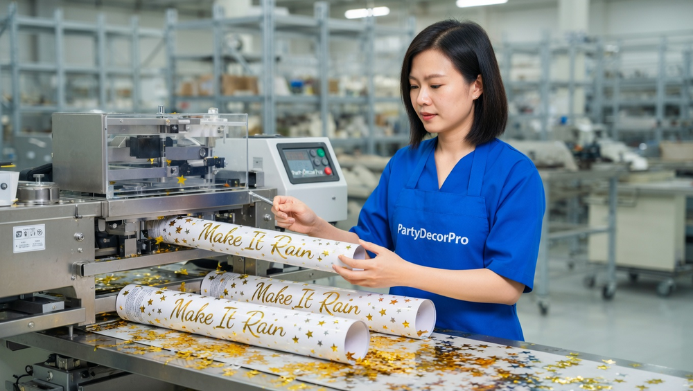party poppers Manufacturing Process 