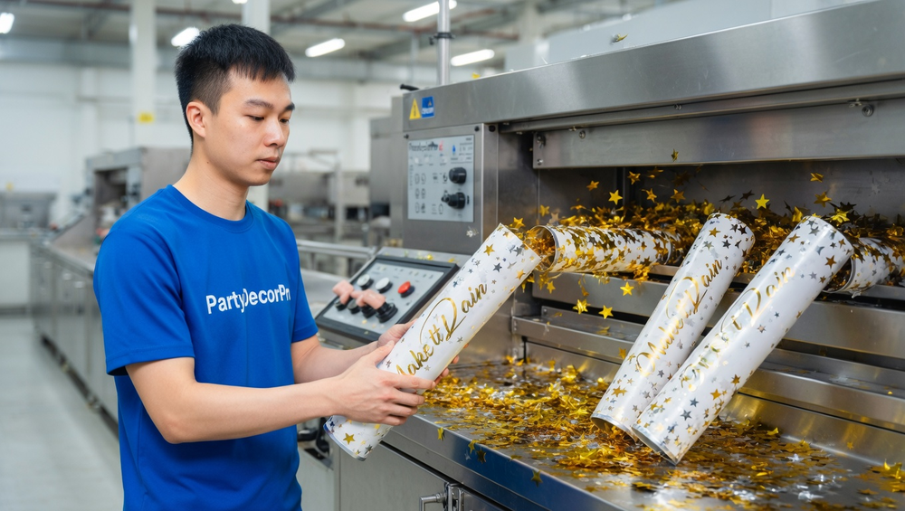party poppers Manufacturing Process 