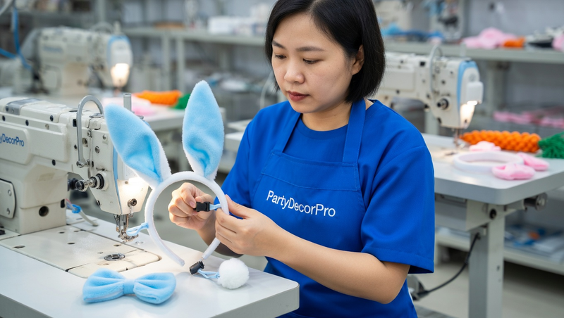 pink hair elastics Manufacturing Process 