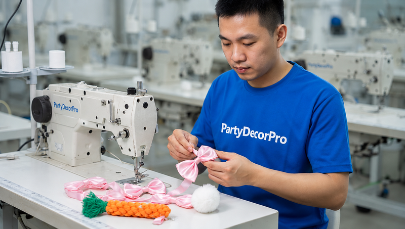 pink hair elastics Manufacturing Process 