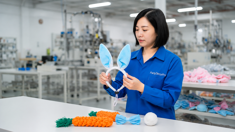pink hair elastics Manufacturing Process 