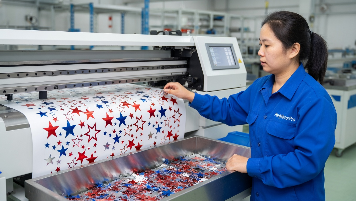 star confetti Manufacturing Process 