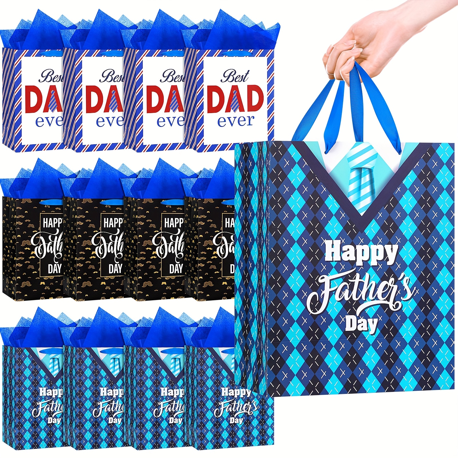 Gift Bag Manufacturer - Father's Day Premium Gift Bags with Tissue