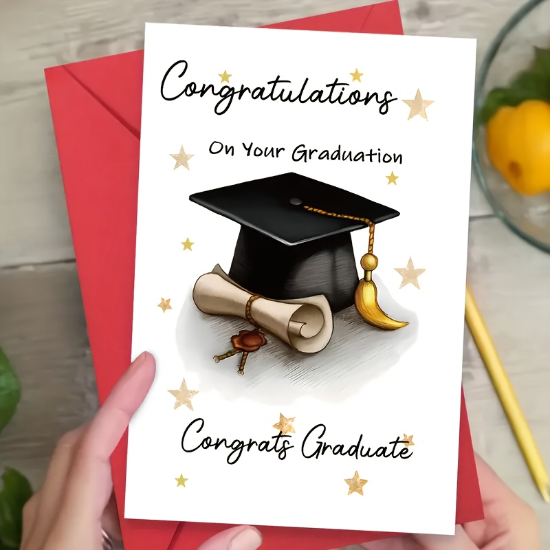 B2B Custom Graduation Card Wholesale – Inspirational Cartoon Design for Graduates