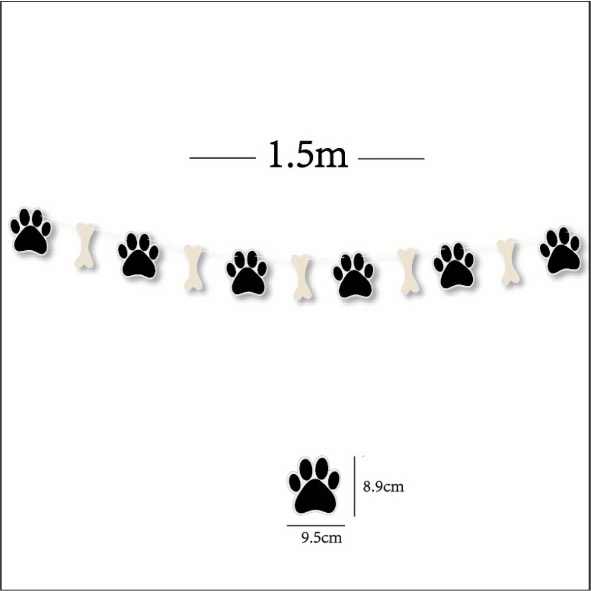 OEM Dog Birthday Banner Wholesale Supplier - Cute Puppy Happy Birthday Party Garland - Image 8