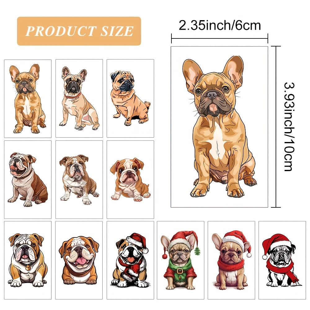 Custom Temporary Tattoos Manufacturer - Waterproof Bulldog Dog Stickers for Parties - Image 5