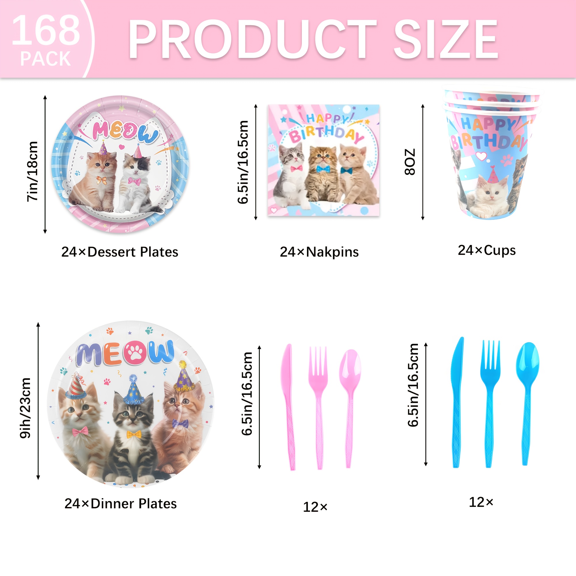 Custom Disposable Tableware Manufacturer - Cat Party Tableware for Pet Celebrations - Image 5