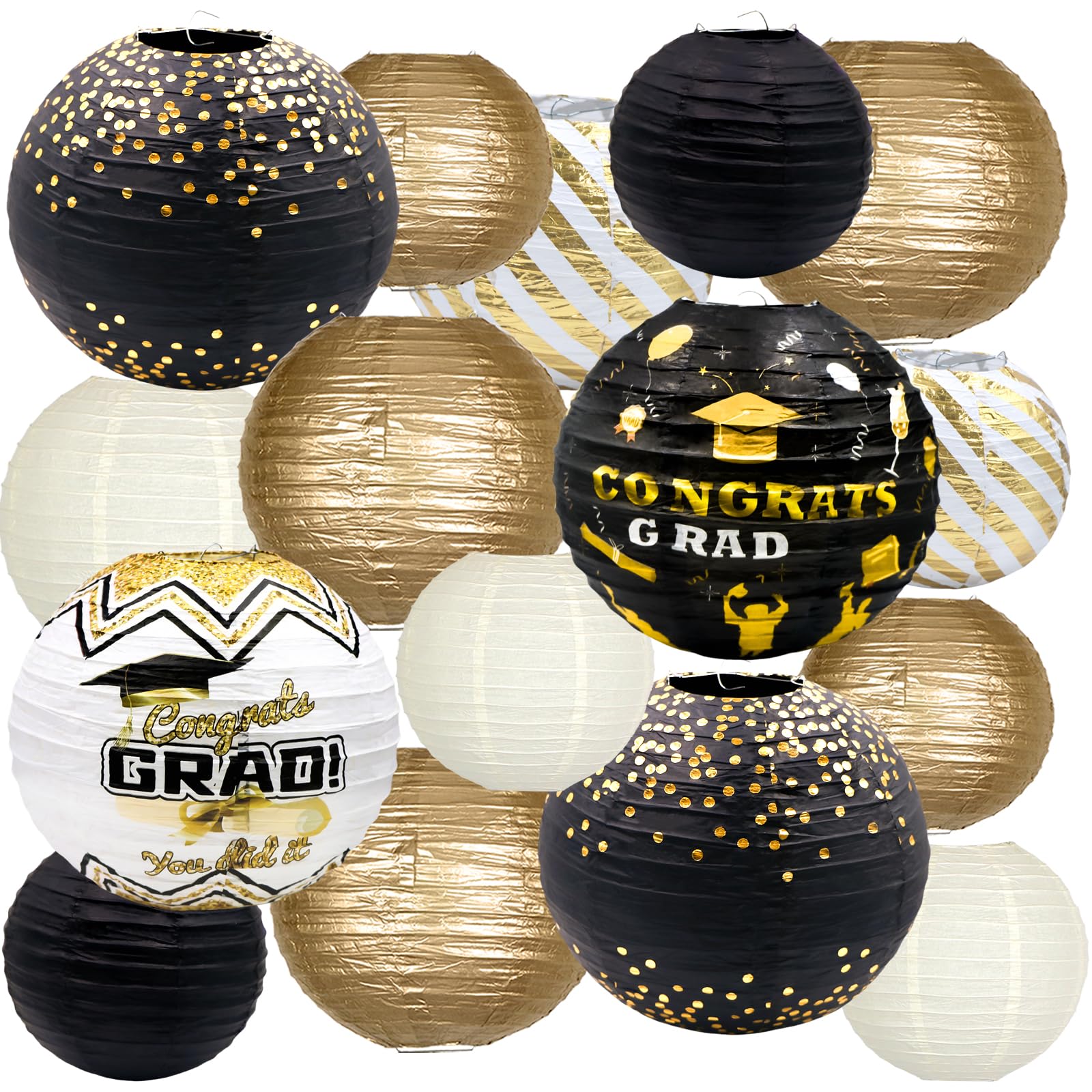 Custom Graduation Lanterns Manufacturer - Graduation Paper Lanterns Hanging Decorations for Class of 2026