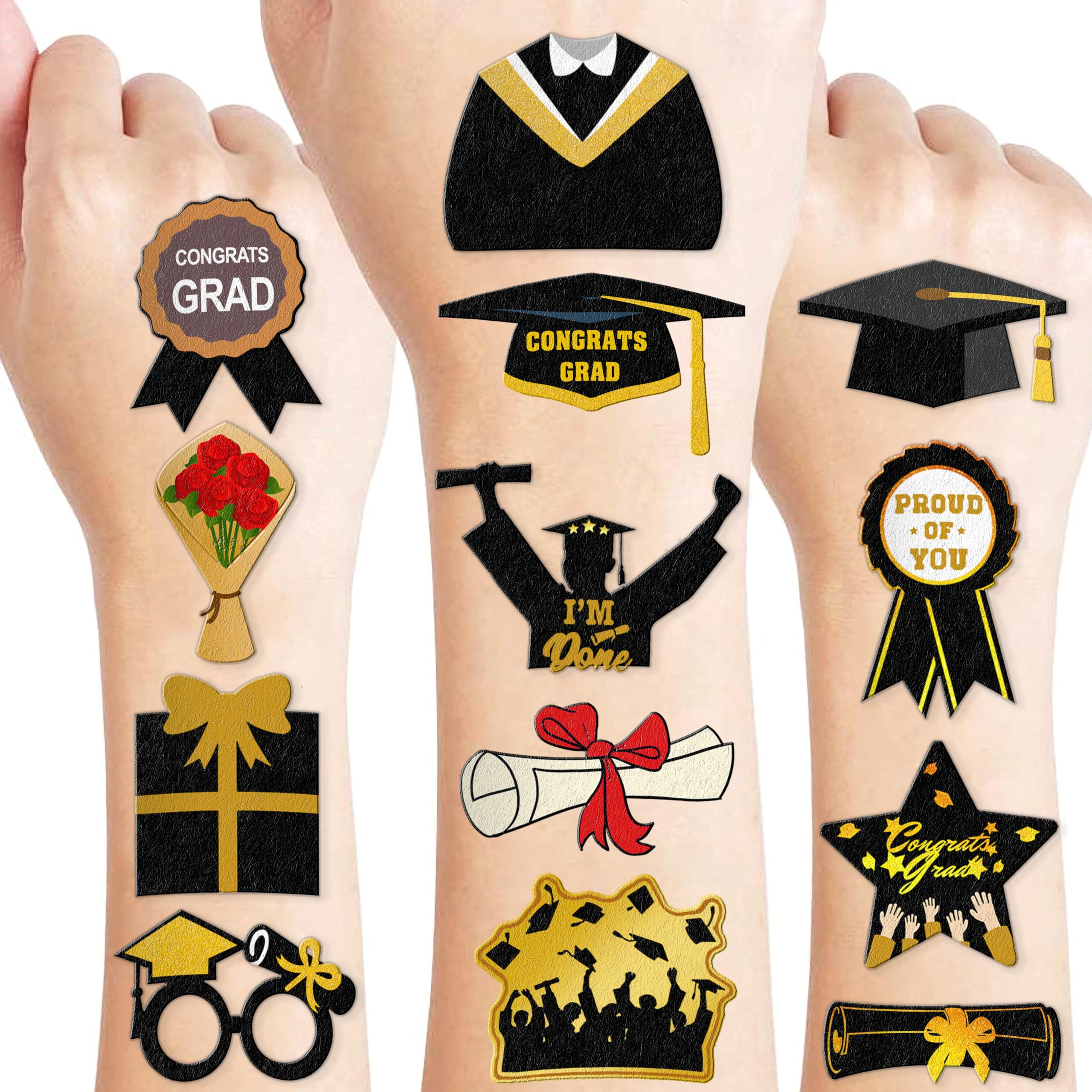 Custom Graduation Tattoo Manufacturer Wholesale Temporary Tattoos for Party Favors