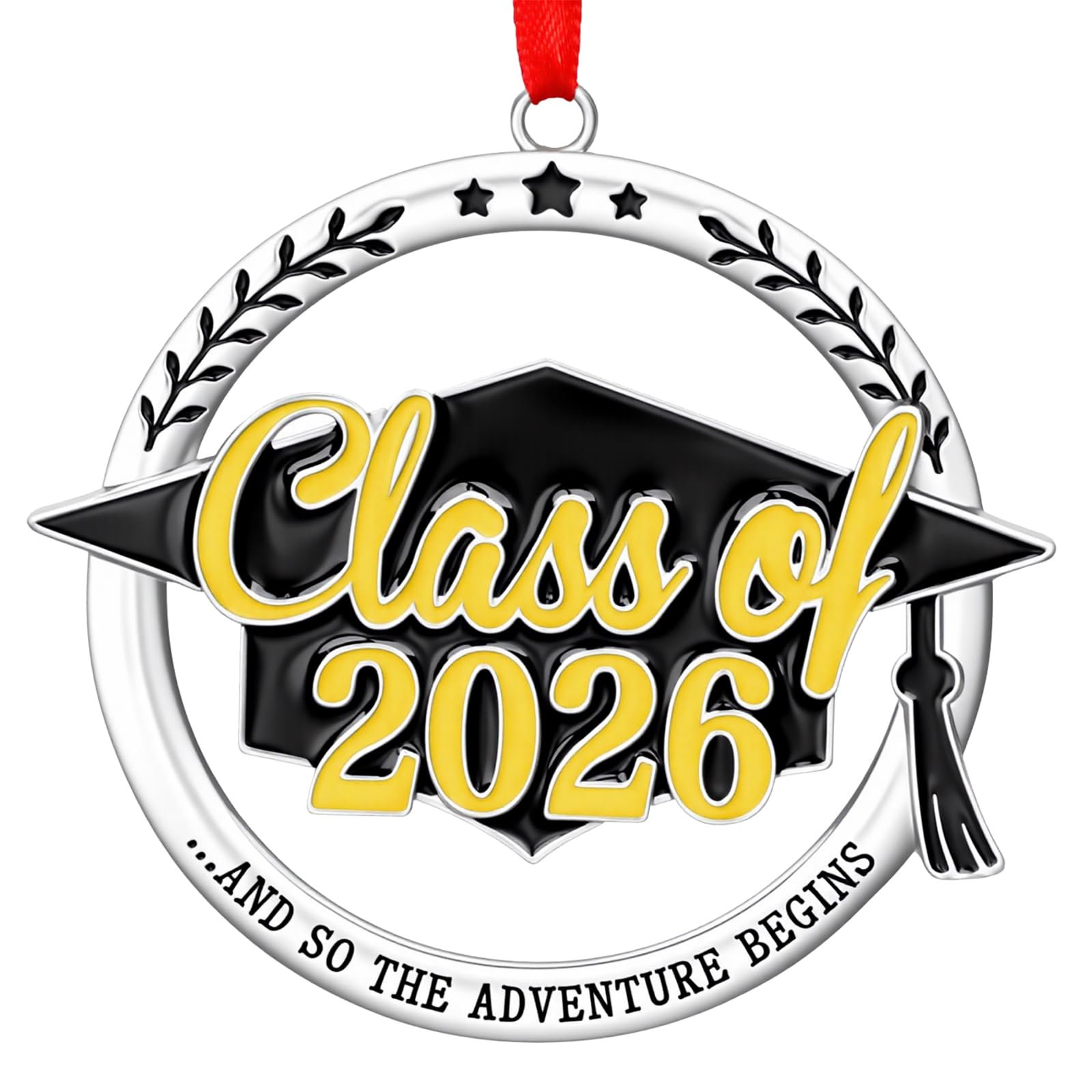 Wholesale Custom Graduation Ornament 2026 Metal Cap Keepsake