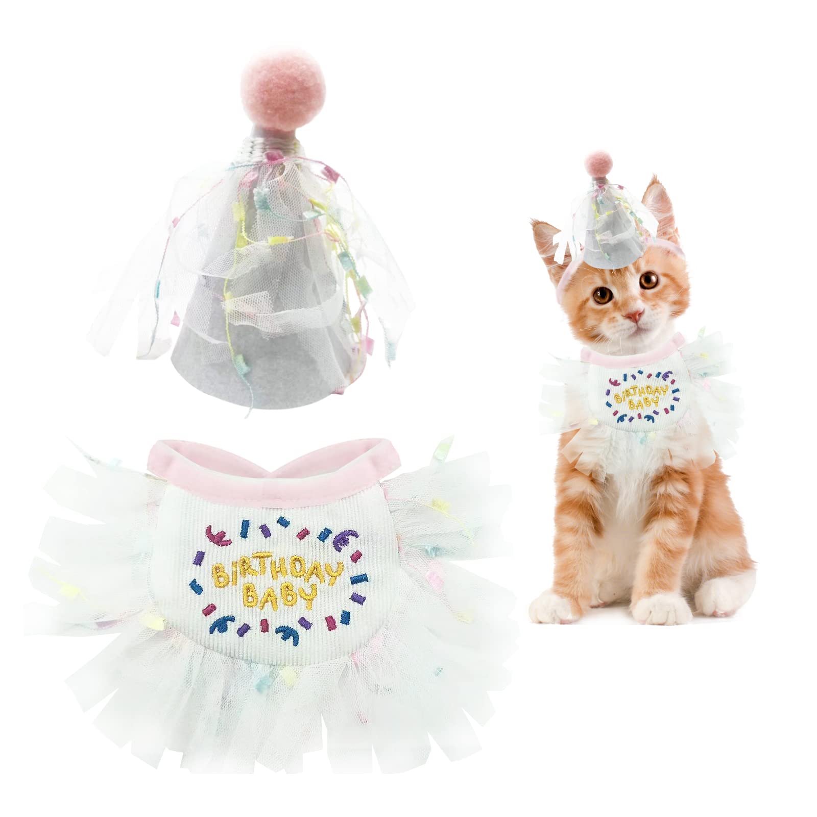 Custom Pet Birthday Hat Bib Manufacturer - Wholesale Hat & Bib Set for Cat Dog Party