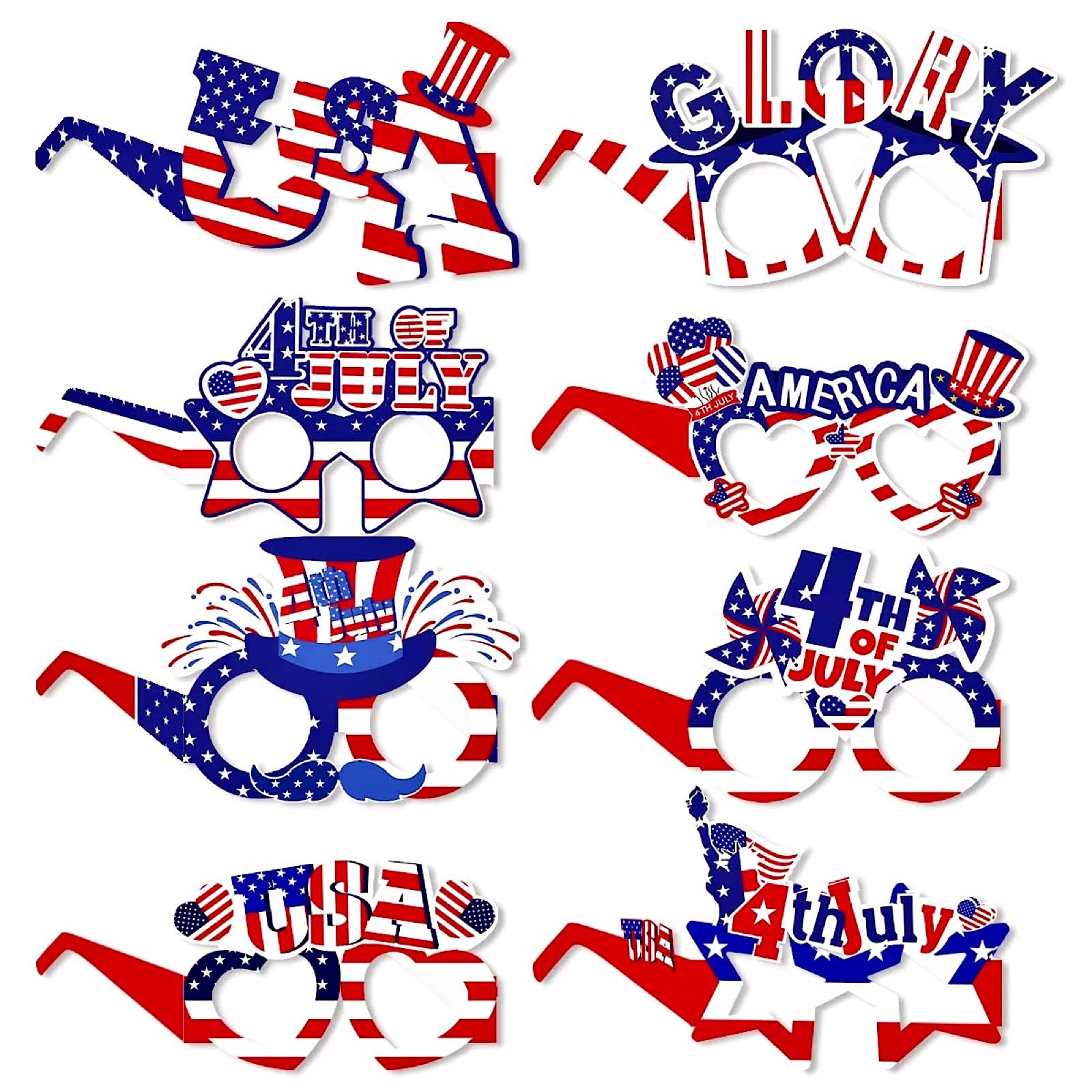 Paper Sunglasses Manufacturer - 4th of July Patriotic Party Glasses Props