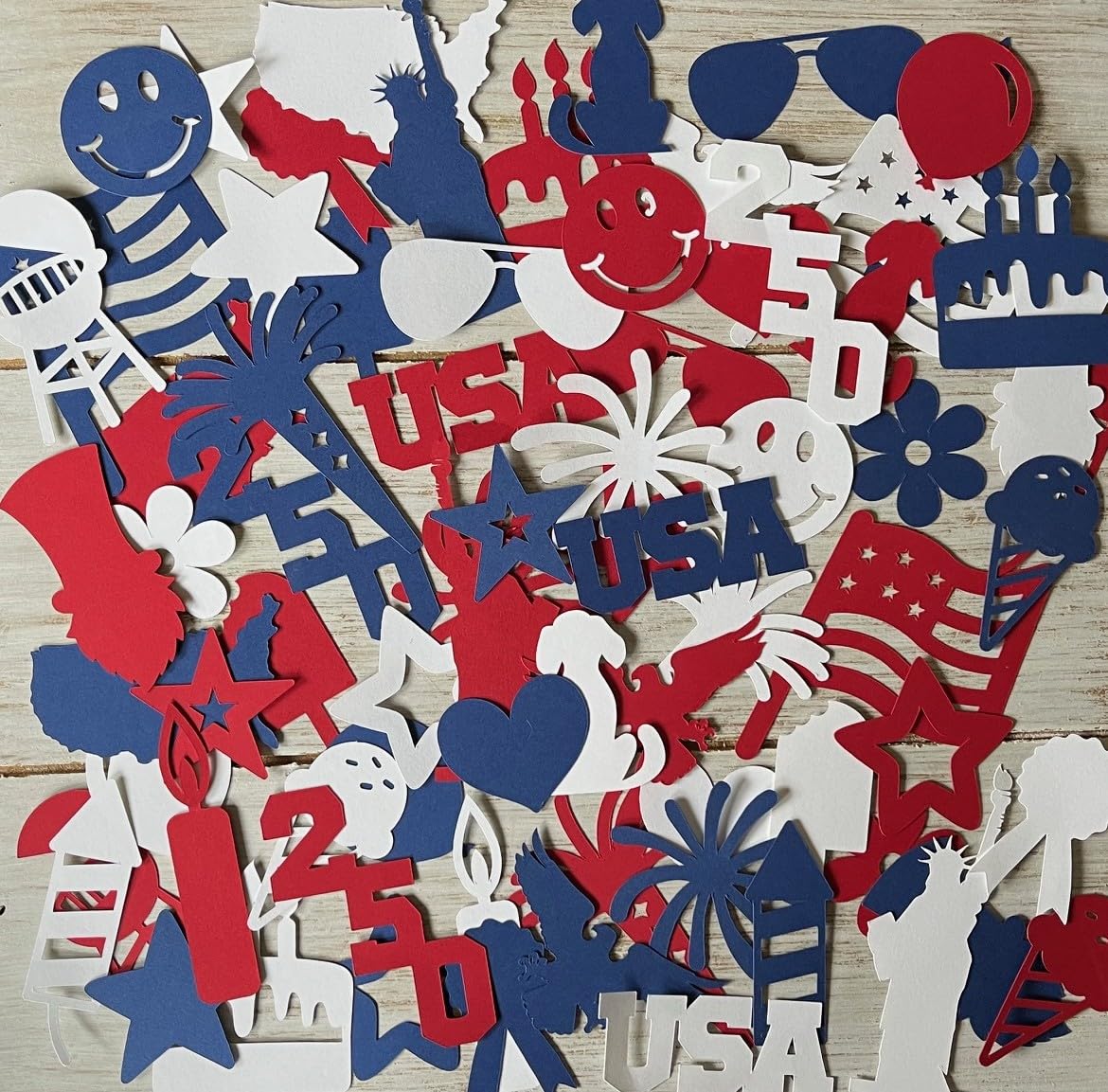 Confetti Party Decorations Manufacturer - Patriotic July 4th Table Scatter Confetti