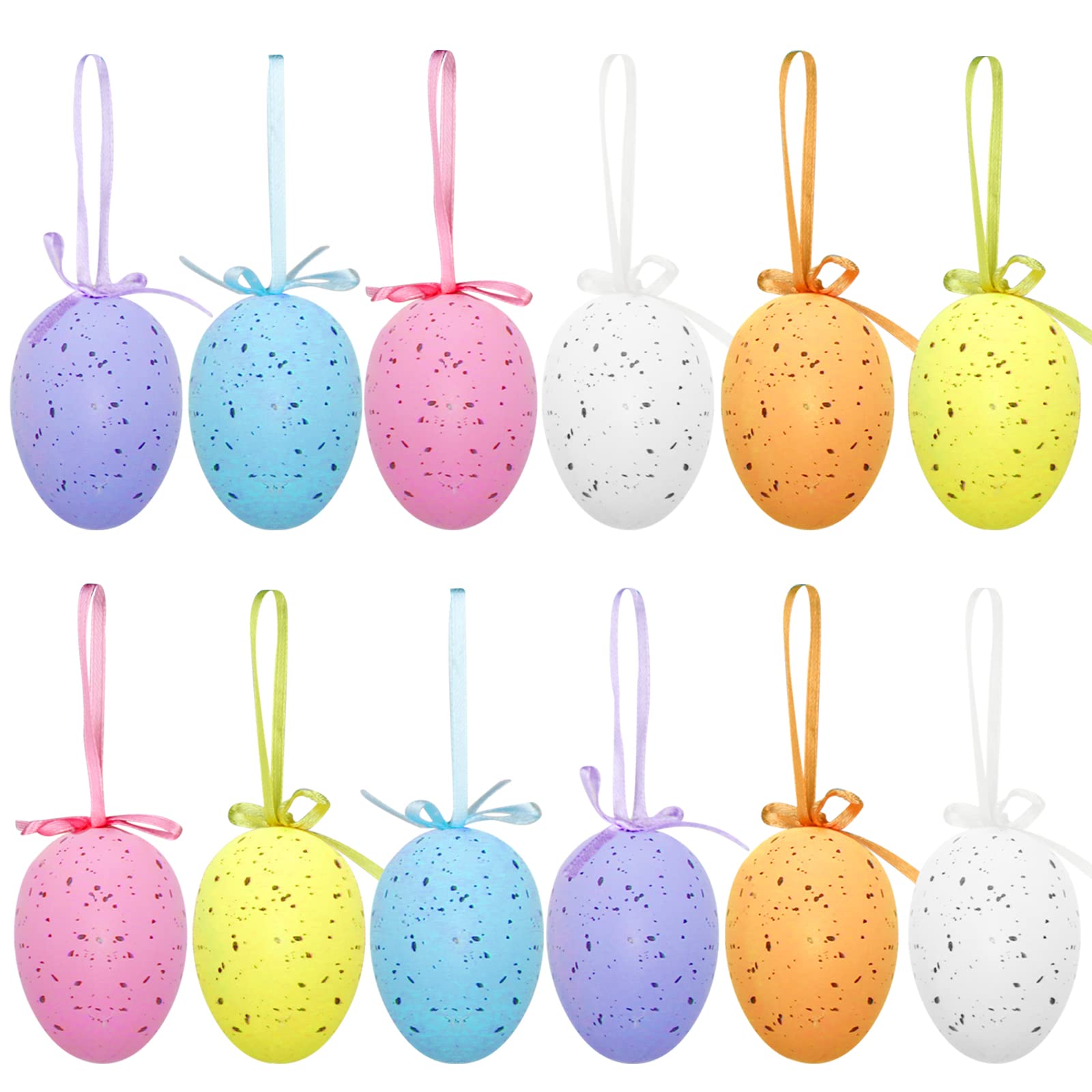Foam Hanging Ornaments Wholesale - Speckled Easter Egg Tree Decorations